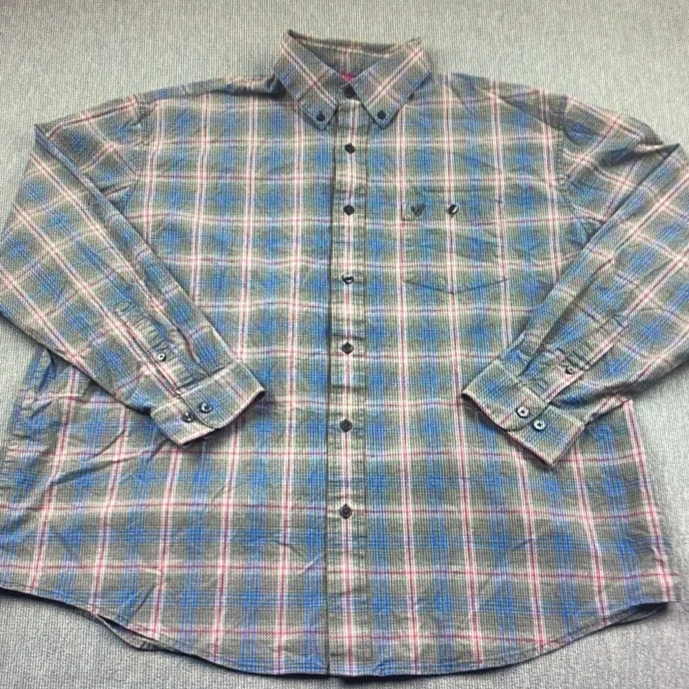 Wrangler Multicolor Plaid Button-Down Shirt